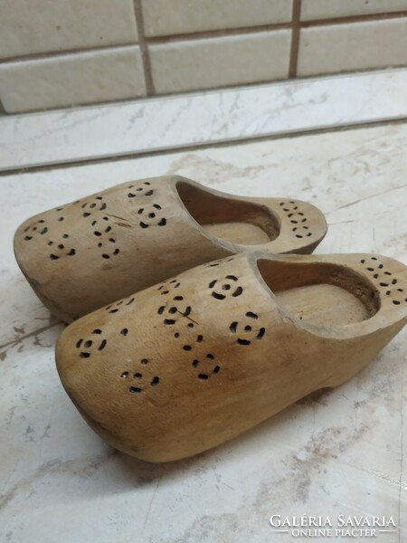 Wooden wall decoration, pair of clogs for sale!!
