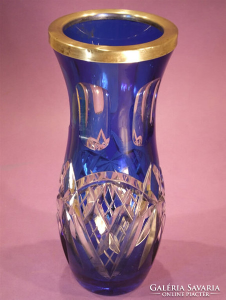 Vase with silver rim (071221)