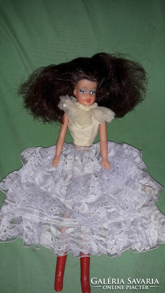 Old Romanian aradienca-barbie-like rich red-haired toy doll with original clothes according to the pictures 2.
