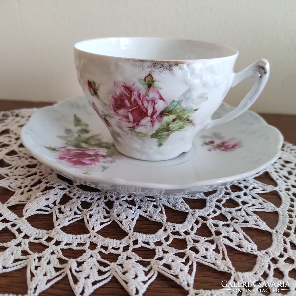 Porcelain tea sets with a rose pattern