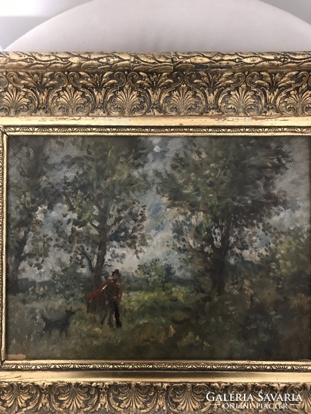 Herman Lipót painting (walk in the forest)
