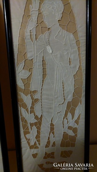 Falikép párban,madeira csipkés kép
