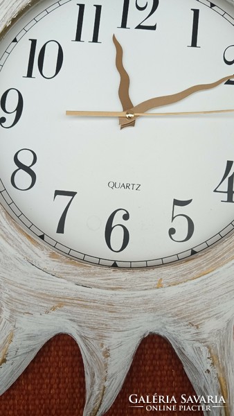 Napocska vintage fa  fali óra elemes Alkudható
