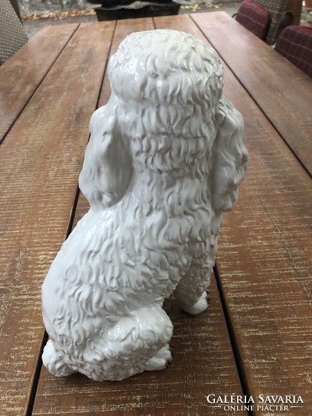 Large porcelain miniature poodle.