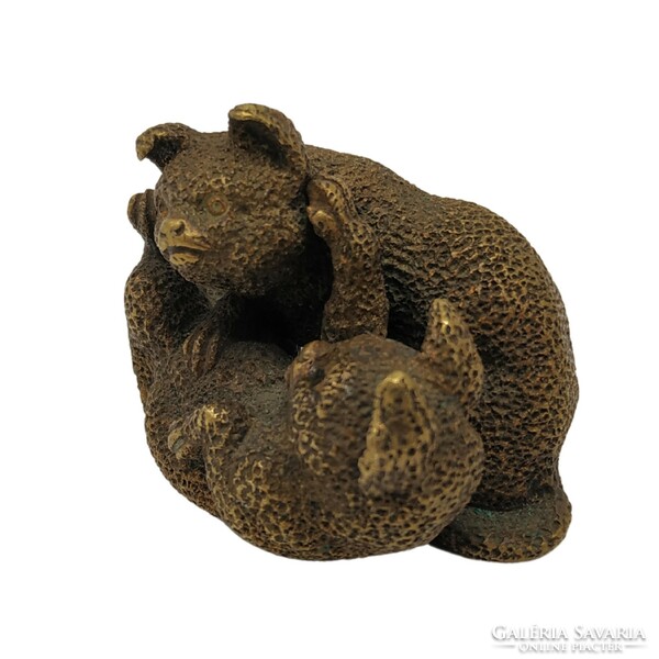 Viennese bronze-playing cats-m00868