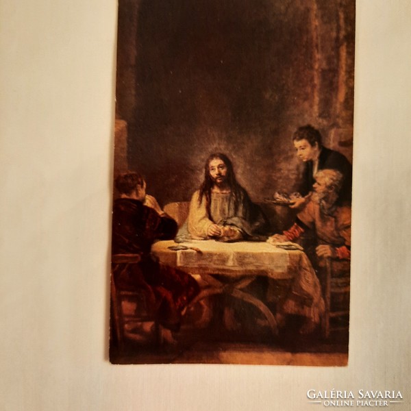 Imakártya   Rembrandt: Krisztus Emmausban    1972