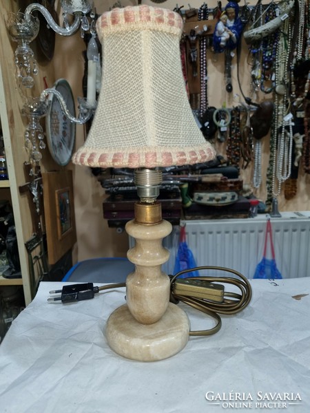 Old restored alabaster table lamp