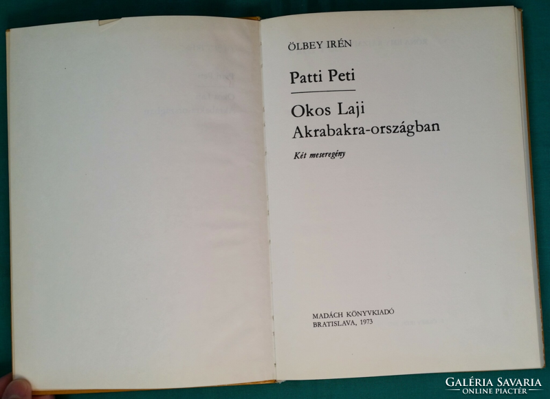 Irén Ölbey: Patti Peti/Okos Laji in Akrabakra country > children's and youth literature > storybook