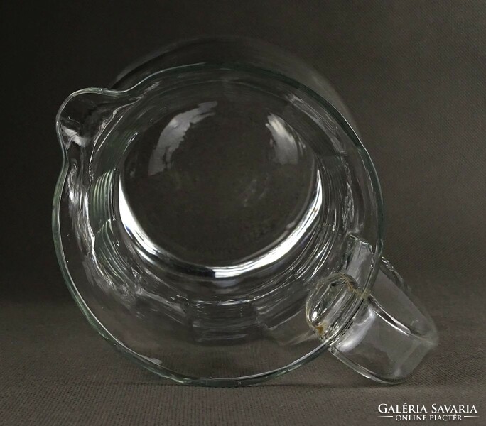 1P733 old flawless glass jug 22 cm