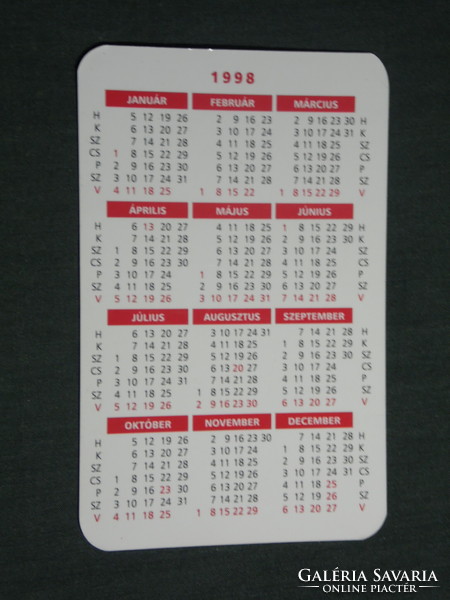 Card calendar, matáv telecommunications rt. Pécs, graphic designer, phone card, 1998, (3)
