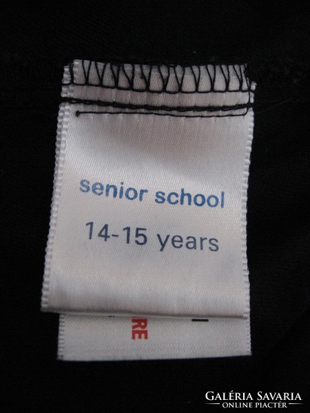 Retro klasszikusfekete kamasz Senior School torna nadrág short