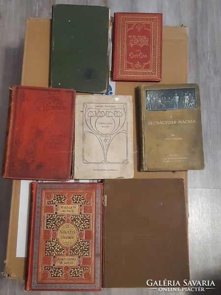 7 db régi könyv, XIX-XX.sz. fordulójáról