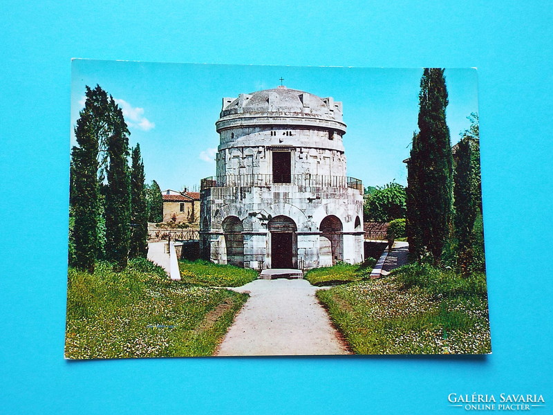 Képeslap (70) - Olaszország - Ravenna - Theodorik-mauzóleum 1960-as évek