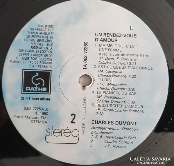 Charles Dumont - Un Homme Tout Simplement (LP, Gat)