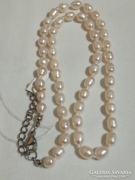 Freshwater cultured pearl necklace.