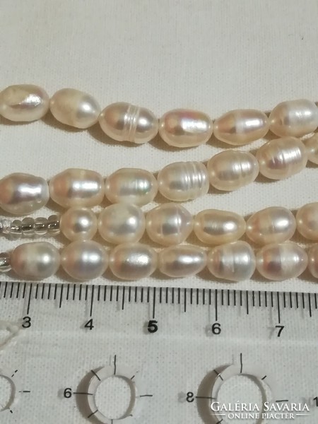 Cultured, real pearl necklace. 47 Cm.