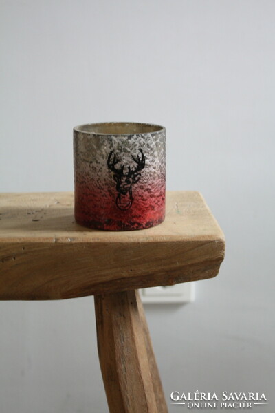 Christmas winter deer ptmd candle holder - beautiful flawless