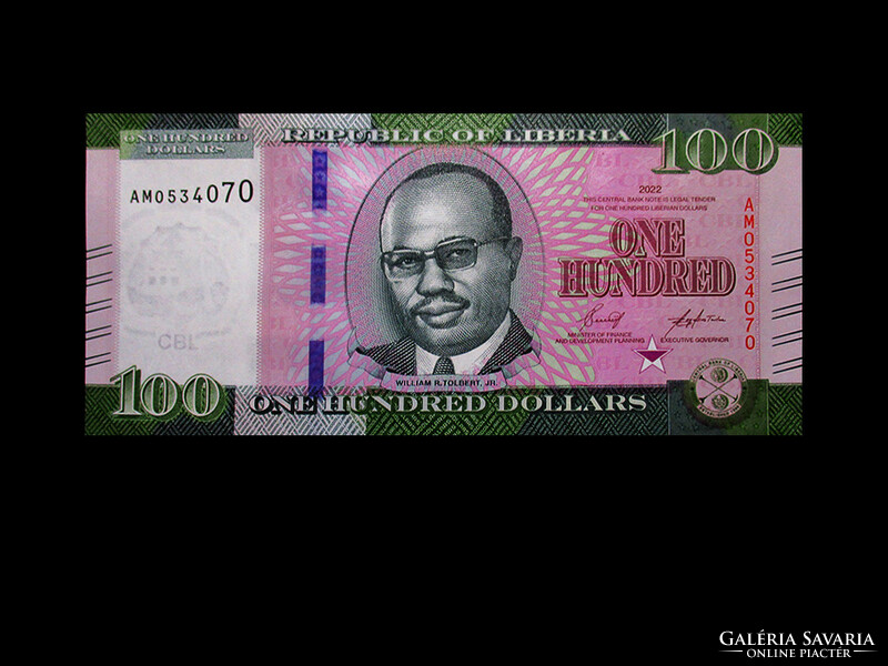 UNC - 100 DOLLÁR - LIBÉRIA - 2022 - Az új pénz!