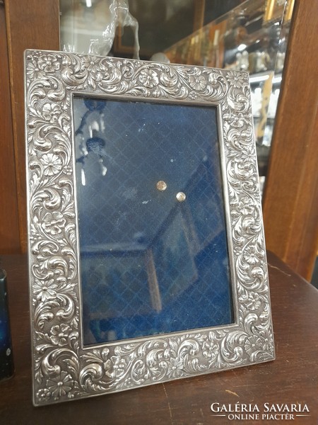 Old silver 925 table photo holder frame..20 Cm.