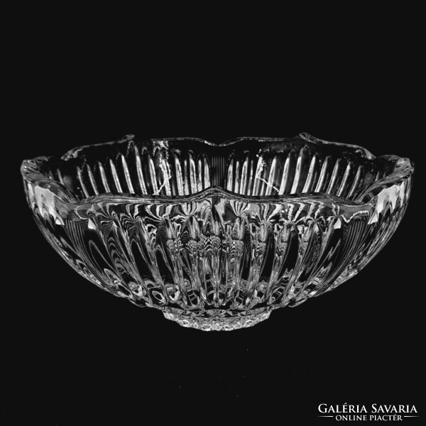 Polished crystal bowl, 18.8 cm