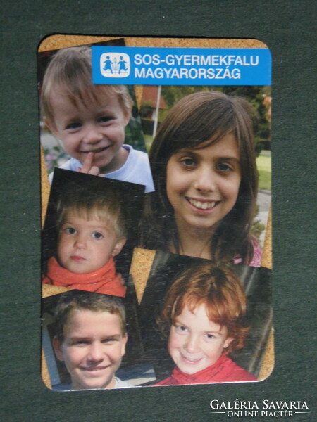Kártyanaptár, SOS gyermekfalu , Budapest, gyerek modell, 2009,   (3)