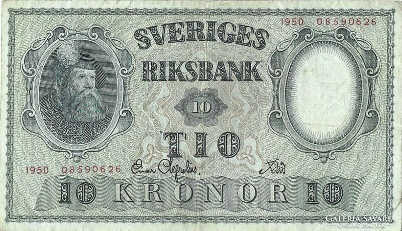 10 Kronor crown 1950 Sweden