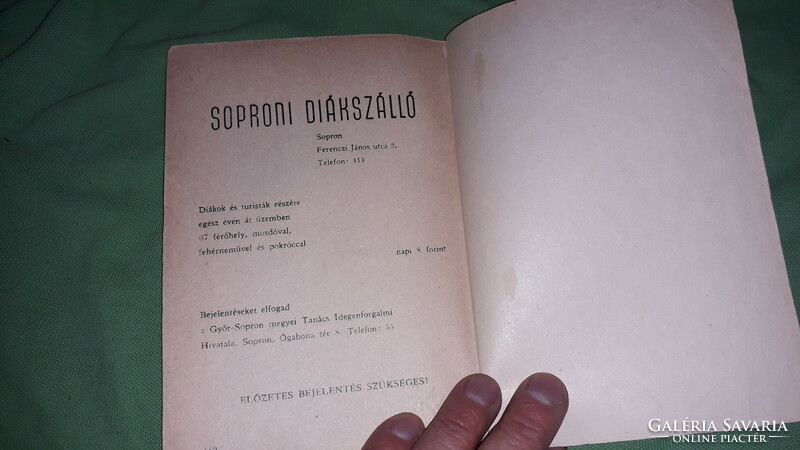1957.Dr. Gimes Endre:Sopron környéke útikalauz könyv a képek szerint Győr-Sopron Megyei Idegenforgal