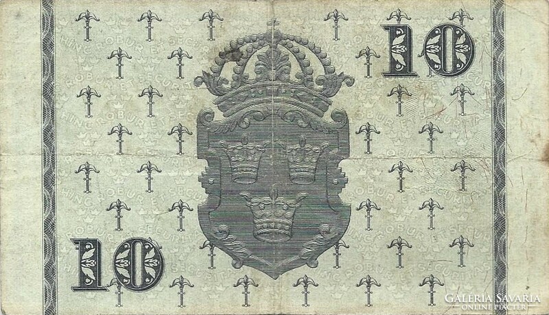 10 kronor korona 1959 Svédország 1.