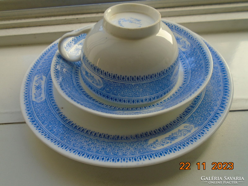 1850 Albert weisse wien very rare majolica breakfast set with oriental design