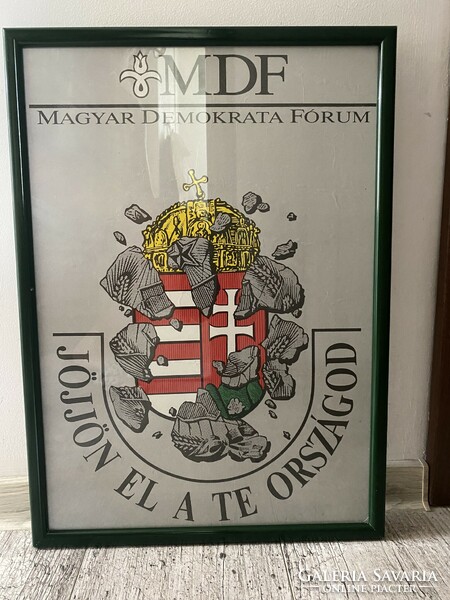 MDF poster in its original frame