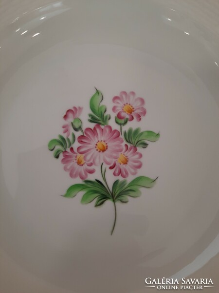 Herend map pattern porcelain deep soup plate