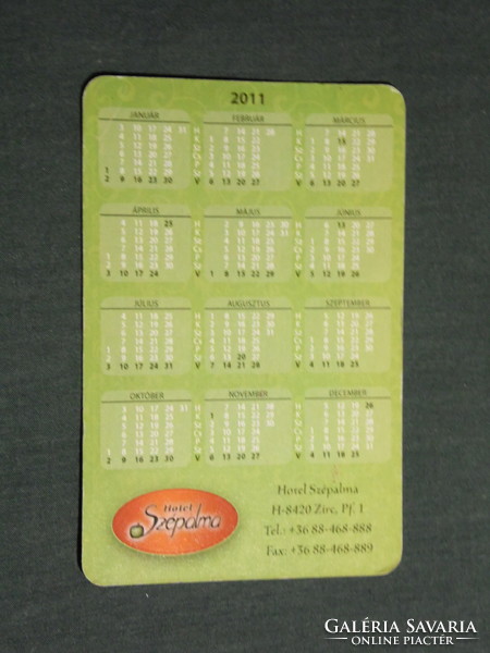 Card calendar, széalma hotel stud farm, dusty széalma desert, 2011, (3)
