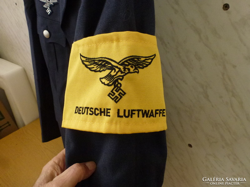Luftwaffe 2.vh. Náci német katonai egyenruha repülős zakó. Szép állapotban.