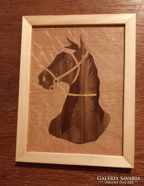 Inlaid 27*21 cm wall picture (horse head 5)