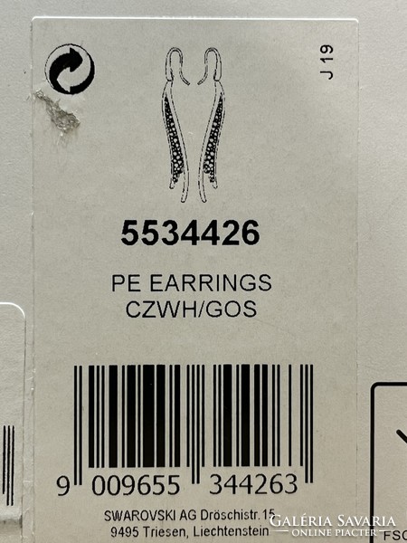 Swarovski earrings and necklace set (swarovski atelier collection)