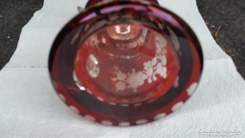 Cup with polished glass and metal lid