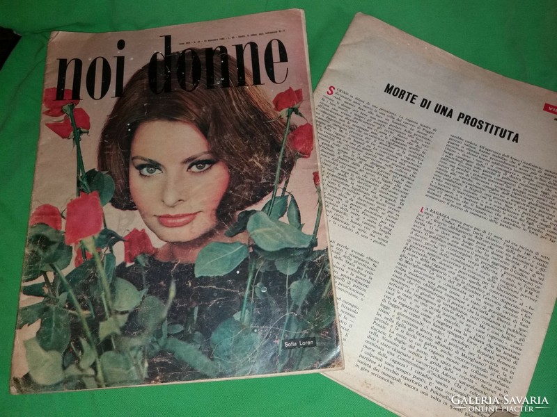 1962 olasz Noi Donne -MI NŐK kultusz magazinok + korabeli újságcikkek egyben a képek szerint