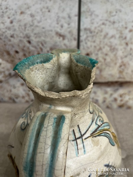 Dreher malt hungary gorka gauze painted - glazed ceramic jug a66
