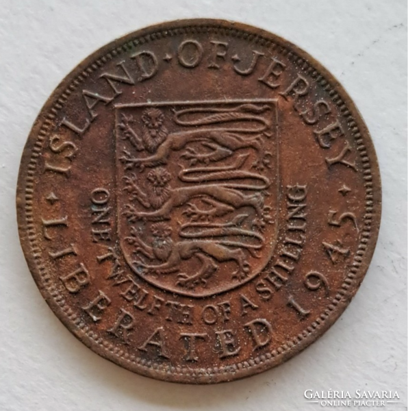 1945. Jersey Islands 1/12 shilling (2)