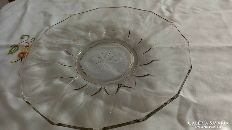 Retro glass bowl, round serving bowl (glass) 2.