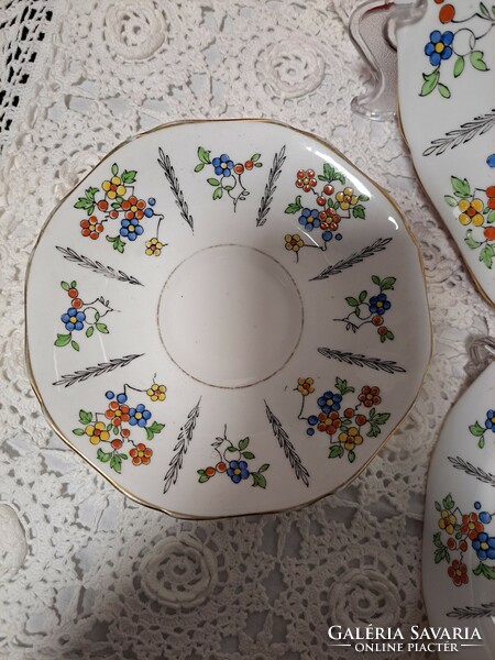 Rare English Sutherland porcelain tea set with serving plate