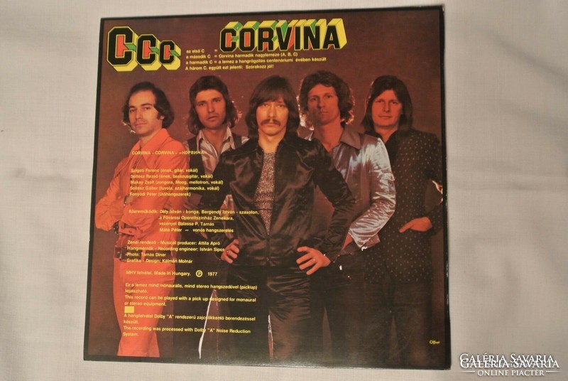 CORVINA LP 1977 CCC LP bakelit lemez