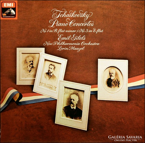 Tchaikovsky/Gilels,Maazel - Piano Concertos: No. 1 In B Flat Minor / No. 3 In E Flat (LP, Album)