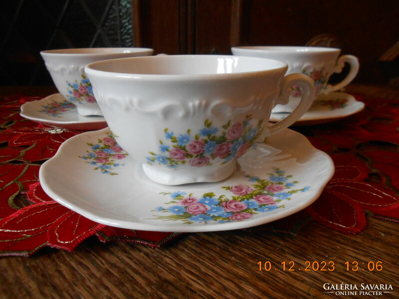 Zsolnay bouquet patterned tea cup