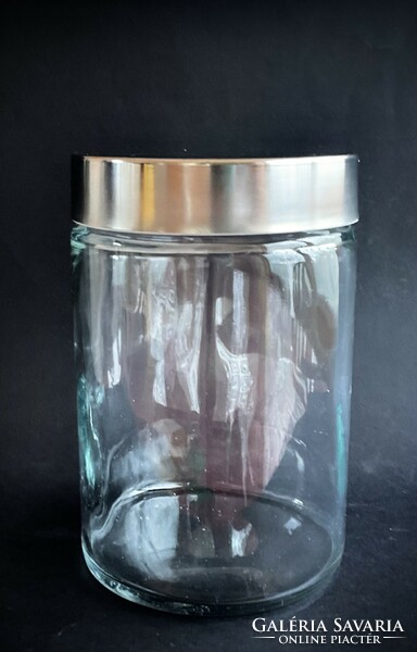 Glass container with metal screw top 1.2 l