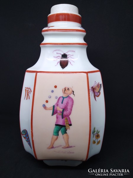 Ritka kézi festésű kínaizáló váza pár / flaska pár