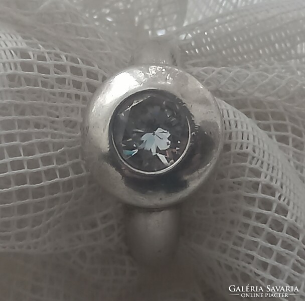 Női köves ezüst gyűrű(18mm)