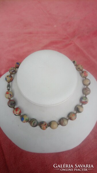 Antique Murano beautiful lace necklace with original clasp