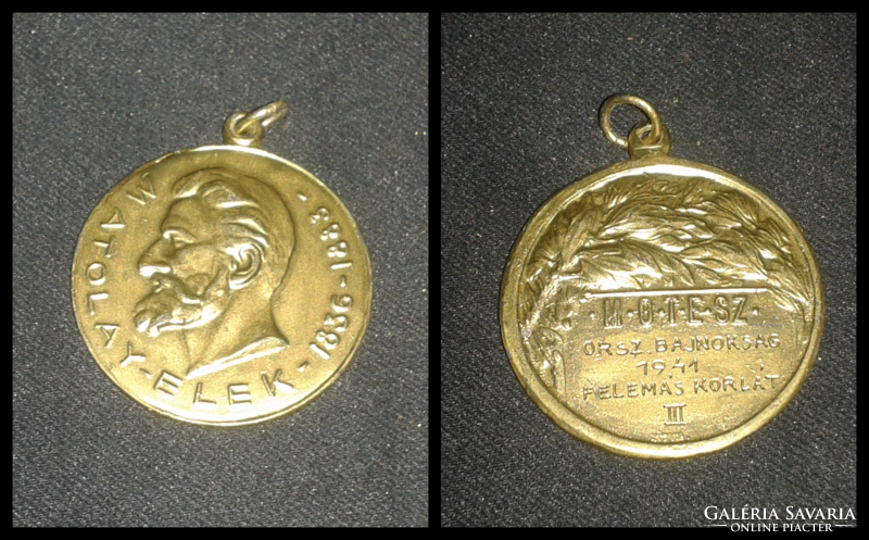 Matolai elek 1941 Horthy age award (motez national championship)