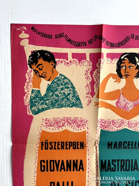 A csinos férj című olasz film plakátja, mozifilm plakát, moziplakát 1959., Mokép